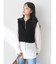 SET　Zipニットベスト+ブラウス