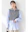 SET　Zipニットベスト+ブラウス
