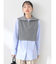 SET　Zipニットベスト+ブラウス
