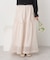 オーガンジーフリルヘムスカート