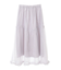 オーガンジーフリルヘムスカート