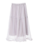 オーガンジーフリルヘムスカート
