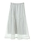 オーガンジーフリルヘムスカート