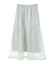 オーガンジーフリルヘムスカート