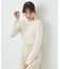レーシーハイネックリブプルオーバー