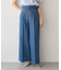 サイドベルトデニムパンツ