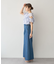 サイドベルトデニムパンツ
