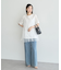 サイドベルトデニムパンツ