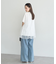 サイドベルトデニムパンツ