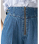 サイドベルトデニムパンツ