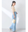 ダブルベルトデザインワイドパンツ