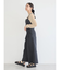 ダブルベルトデザインワイドパンツ