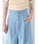 ダブルベルトデザインワイドパンツ