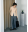 【WEB限定】バイカラートリムロングニットカーディガン