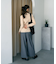 【WEB限定】バイカラートリムロングニットカーディガン