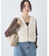 フェイクファーショートジレ