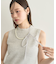 2WAYパール×リボンネックレス