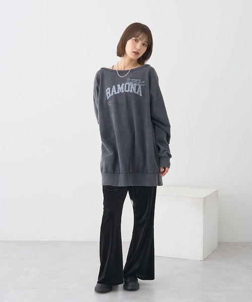 ベロアフレアパンツ｜アースミュージックアンドエコロジーの通販