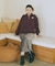 Champion×emaeハーフジップハートスウェット