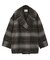 チェックシャギーコート