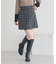フリンジツイードミニスカート