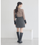 フリンジツイードミニスカート
