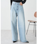 セルフカットワイドデニムパンツ