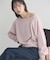 ショート丈ワンポイント刺繍オフショルスウェット