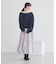 ショート丈ワンポイント刺繍オフショルスウェット