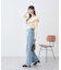 ワイドフリンジデニムパンツ