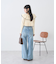 ワイドフリンジデニムパンツ