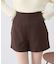 バックレースアップショートパンツ