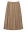 プリーツミディスカート