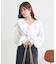ラッフルカラーブラウス