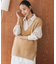 キャットライクヤーンニットベスト