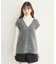 キャットライクヤーンニットベスト