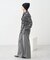 SET2点チェック柄シャーリングビスチェ＋シャツ