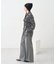 SET2点チェック柄シャーリングビスチェ＋シャツ
