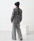 SET2点チェック柄シャーリングビスチェ＋シャツ