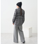 SET2点チェック柄シャーリングビスチェ＋シャツ