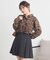 SET2点チェック柄シャーリングビスチェ＋シャツ