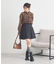 SET2点チェック柄シャーリングビスチェ＋シャツ