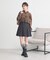 SET2点チェック柄シャーリングビスチェ＋シャツ