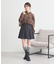 SET2点チェック柄シャーリングビスチェ＋シャツ