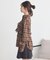 SET2点チェック柄シャーリングビスチェ＋シャツ