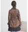 SET2点チェック柄シャーリングビスチェ＋シャツ