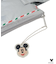 Disney/ミッキーチャーム付きレターモチーフポーチ