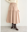 ウエストシャーリングティアードスカート