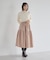 ウエストシャーリングティアードスカート