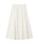サテンフレアスカート